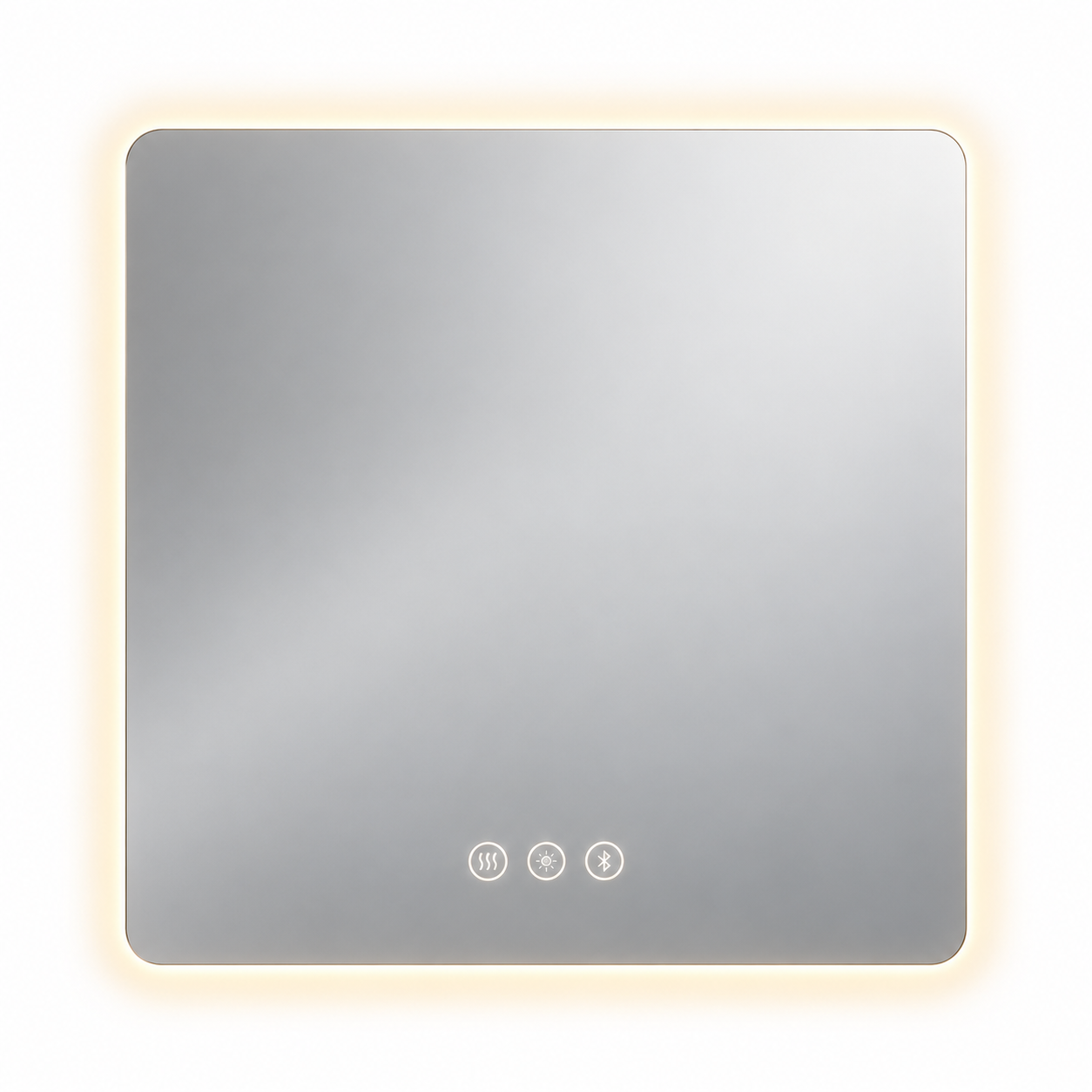 מראה AV עם תאורה – מרובעת 60×60 ס״מ – תמונה 2